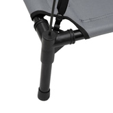 vidaXL Legowisko dla psa, z baldachimem, antracytowe, tkanina i stal