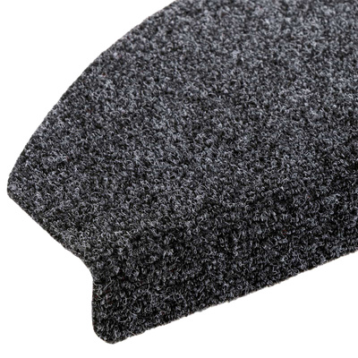Samoprzylepne maty na schody Półokrąg 15 pcs ciemnoszary