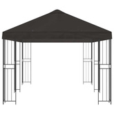 Altana z bokami 6 x 3 m antracytowy Poliester i Stal 190