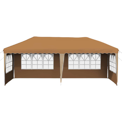 Namiot imprezowy rozkładany 575 x 289 x 245 cm Beżowy