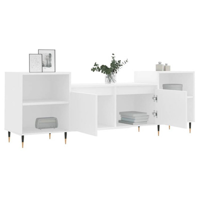 vidaXL Szafka pod TV, biała, 80x36x50 cm, materiał drewnopochodny wariant 14