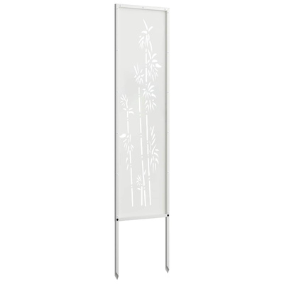 Ekran zapewniający prywatność w ogrodzie Biały 32 x 140 cm