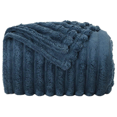 Koce narzutowe 6 pcs Granatowy 200 x 150 cm Polar