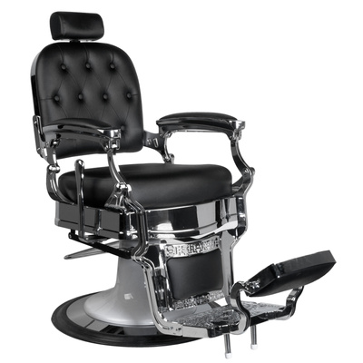 Gabbiano fotel barberski Ernesto czarny 125378