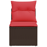Sofa Ogrodowa z poduszką Brązowy 55 x 62 x 69 cm Polirattan