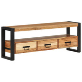 vidaXL Szafka pod TV, 120x30x45 cm, lite drewno akacjowe