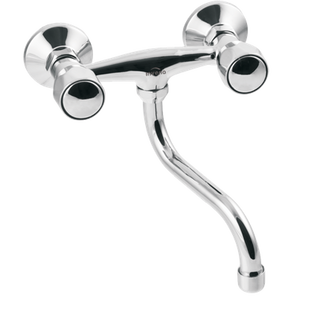 Bateria umywalkowo-zlewkozmywakowa Modena chrom Invena model standard