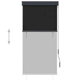 vidaXL Roleta zewnętrzna, 80x250 cm, antracytowa