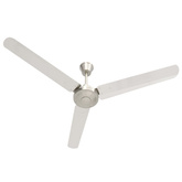 vidaXL Wentylator sufitowy, 142 cm, srebrny