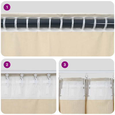 Zasłony zaciemniające 2 pcs Musztardowy Żółty 140 x 260 cm