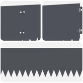 Krawężnik do trawnika 20 szt. 103 x 20 cm Stal antracytowy
