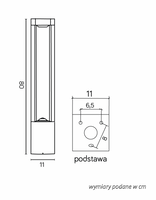 Lampa ogrodowa stojąca FKW-800