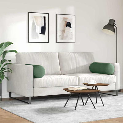 Poduszki Wałkowe 2 pcs Ciemna zieleń ? 25 x 70 cm