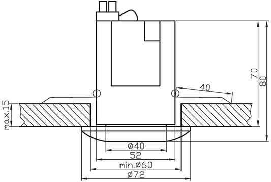 Oprawa stropowa chrom okrągła OZS-01 2267003