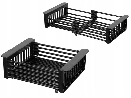 Koszyk stalowy czarny black mat