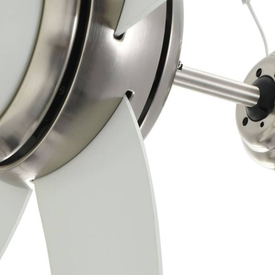 vidaXL Wentylator sufitowy z lampą, 128 cm, biały