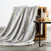 Koc Glamo srebrny 150x200