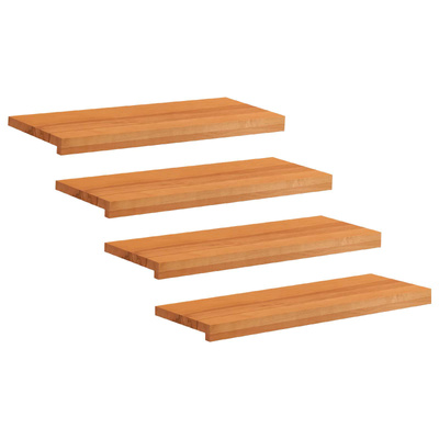 Nakładki na schody 4 szt. 80 x 30 x 2 cm Jasny Brąz
