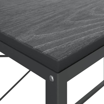 vidaXL Biurko komputerowe, czarne 110x60x70 cm materiał drewnopochodny