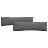 Poduszki na sofę 2 pcs Ciemnoszary 145 x 40 cm tkanina