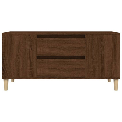 vidaXL Szafka pod TV, brązowy dąb, 102x44,5x50 cm