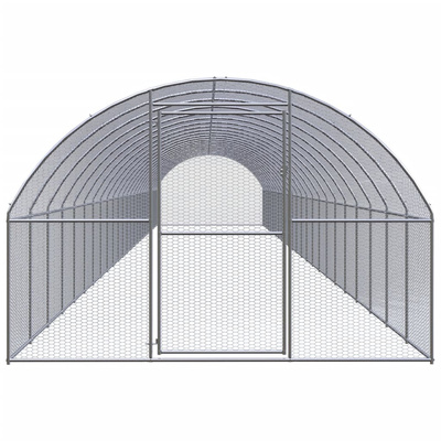 Klatka zewnętrzna dla kurcząt, 3x24x2 m, stal galwanizowana