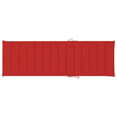 vidaXL Leżak z poduszką, lite drewno akacjowe