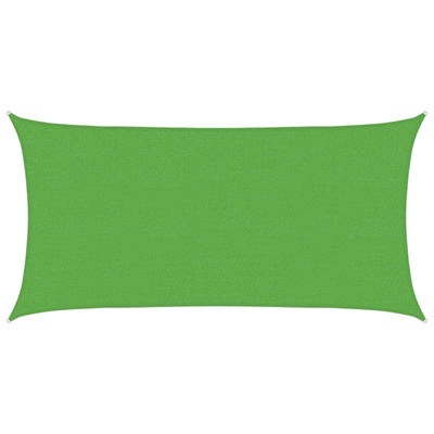 Żagiel przeciwsłoneczny Jasnozielony 2,5 x 6 m HDPE