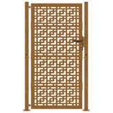 Brama ogrodowa 100x200 cm Stal nierdzewna Krzyż wzór