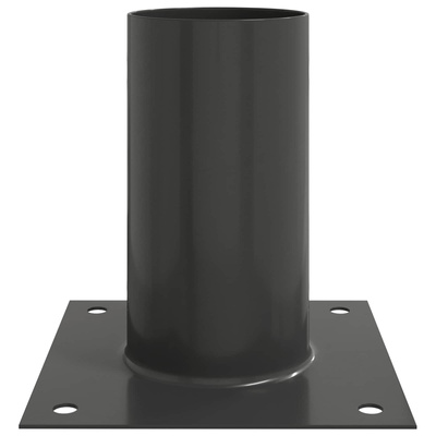 Okrągły kotwicy gruntowej 4 pcs antracytowy 15 x 15 x 15 cm