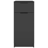 vidaXL Szafka pod biurko, czarna, 33,5x50x75 cm
