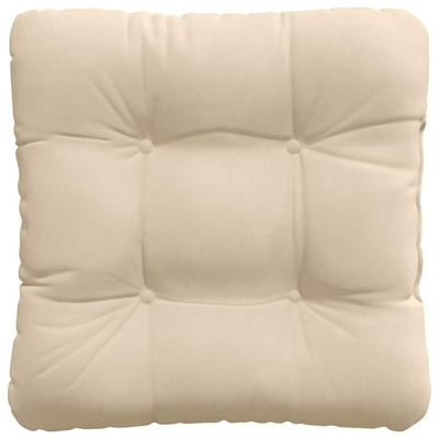 Poduszki na siedziska 4 pcs Kremowy 45 x 45 cm
