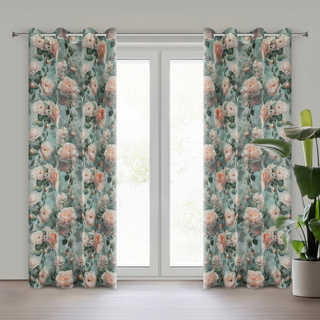 Zasłona Inka miętowa 140x250