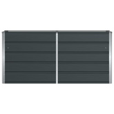 Donica Antracyt 160 x 40 x 75 cm Stal