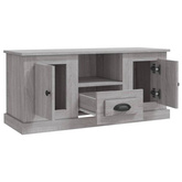 vidaXL Szafka pod TV, szary dąb sonoma, 100x35,5x45 cm