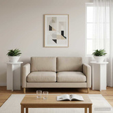 Stojak na rośliny 2 pcs Biały wysoki połysk ?40 x 60 cm