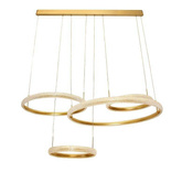 Lampa dekoracyjna sufitowa 115W + pilot złota dl-g01
