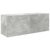 Wisząca szafka łazienkowa, szarość betonu, 80x25x30 cm