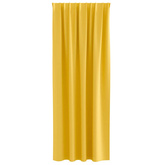 Firany blackout z kółkami 2 pcs Musztardowy Żółty 245 x 140 cm