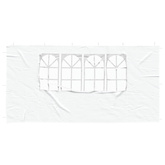 Ściana boczna namiotu na imprezy 2 pcs 400 x 195 cm Biały