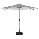Parasol ogrodowy z oświetleniem LED i podstawą 300 x 300 cm