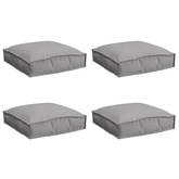 Poduszka 4 pcs Szary 40 x 40 x 8 cm Materiał Oxford