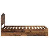 Ramka łóżka Stare drewno 90 x 190 cm Drewno inżynieryjne