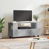 vidaXL Szafka pod TV, szarość betonu, 102x34,5x43 cm