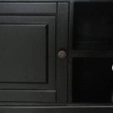 vidaXL Szafka pod TV, czarna, 90x30x40 cm, drewniana