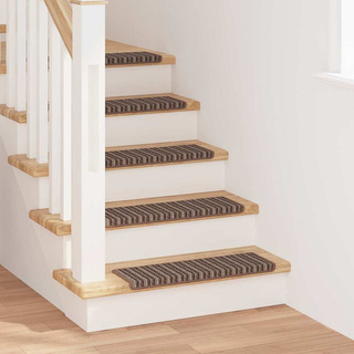 Samoprzylepne maty na schody 15 pcs Brązowy 65 x 21 x 4 cm