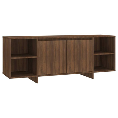 vidaXL Szafka pod TV, brązowy dąb, 130x35x50 cm, płyta wiórowa