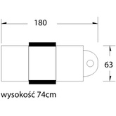 Fotel kosmetyczny A202 z kuwetami czarny 100713