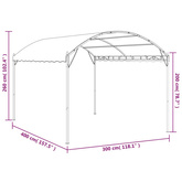 vidaXL Altana, 4x3x2,6 m, kolor taupe, 180 g/m²