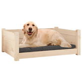 vidaXL Legowisko dla psa, 75,5x55,5x28 cm, lite drewno sosnowe wariant 4